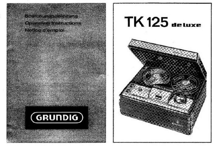 Grundig TK 125 Owners Manual