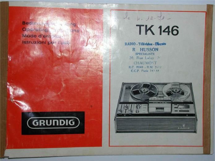 Grundig TK 146 Service Manual