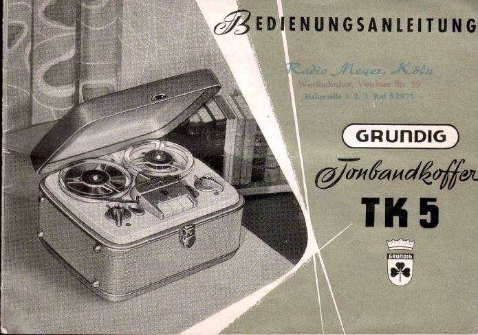 Grundig TK 5 Service Manual