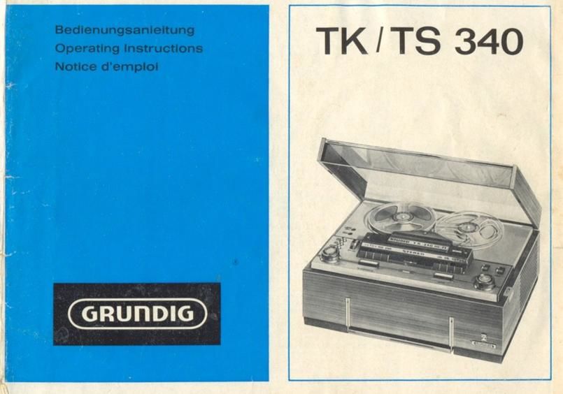 Grundig TK TS 340 Owners Manual