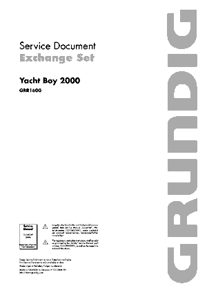 grundig yacht boy 205 service manual