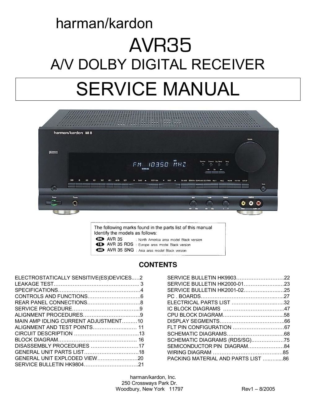 harman kardon avr 35