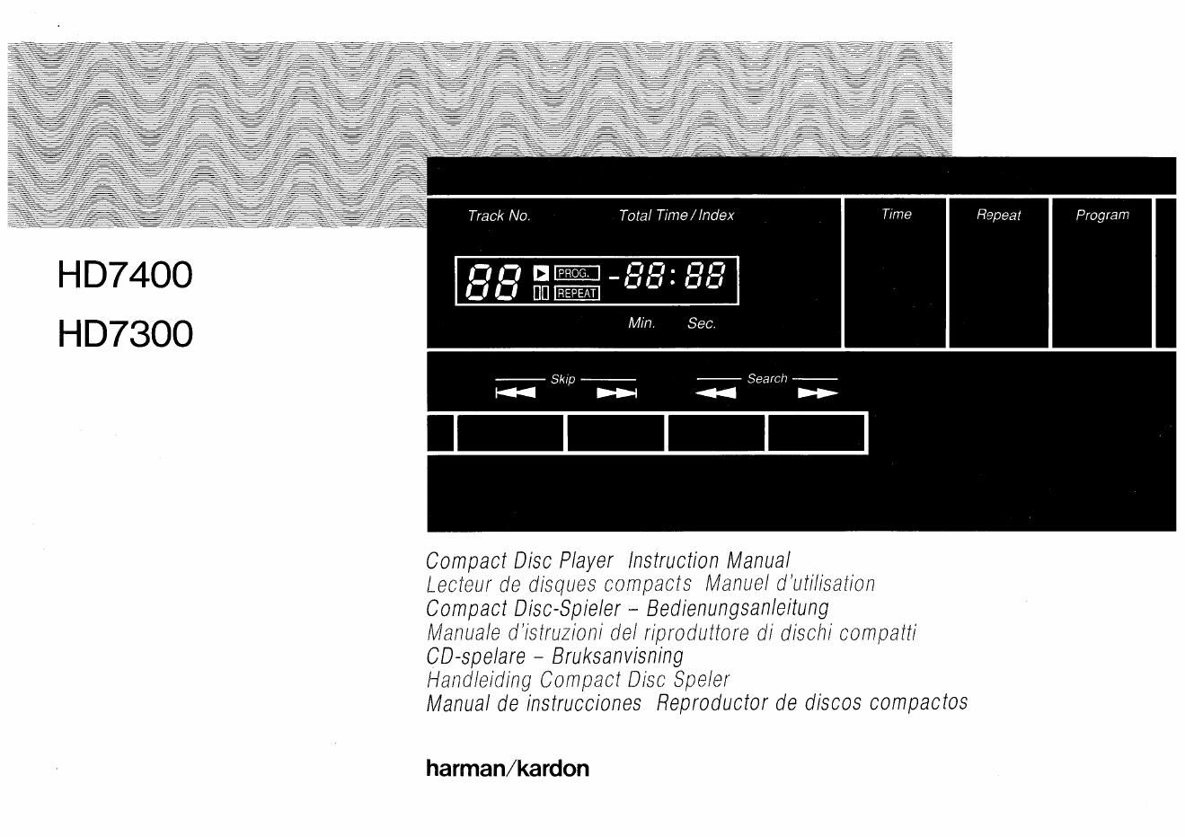 harman kardon hd 7300 7400 owners manual