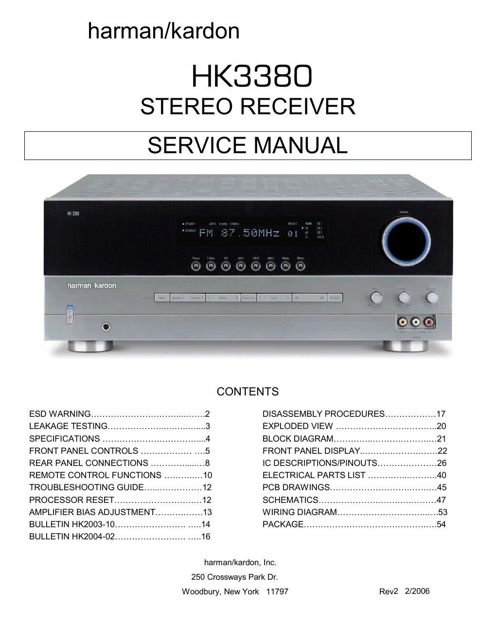 harman kardon hk 3380 mk2 service manual