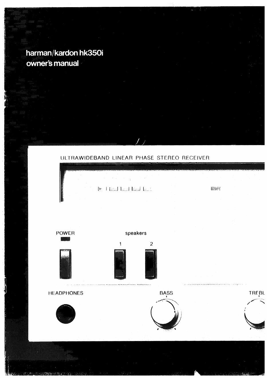 harman kardon hk 350 i owners manual