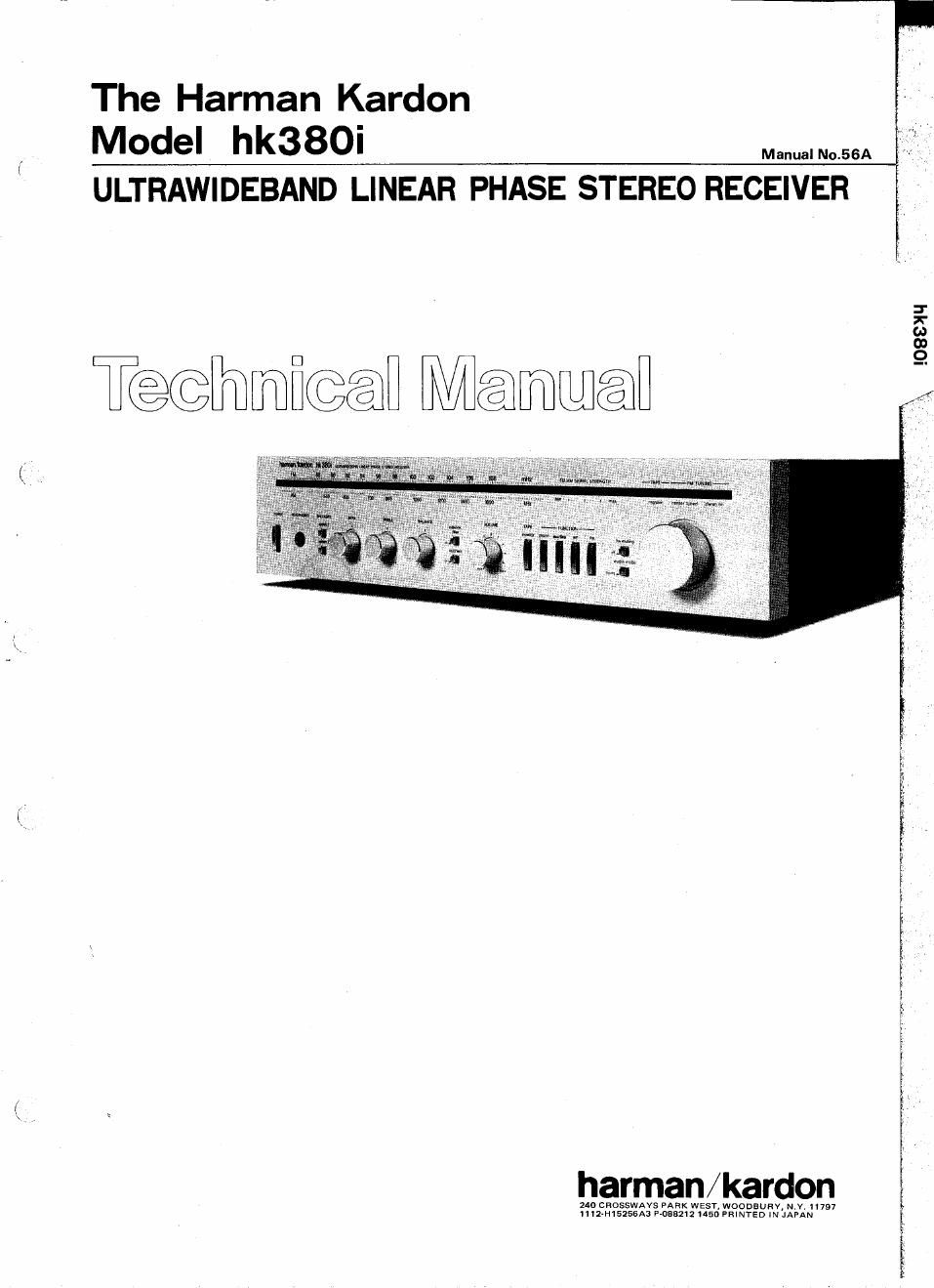 harman kardon hk 380 i service manual