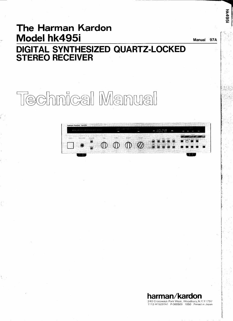 harman kardon hk 495 i service manual