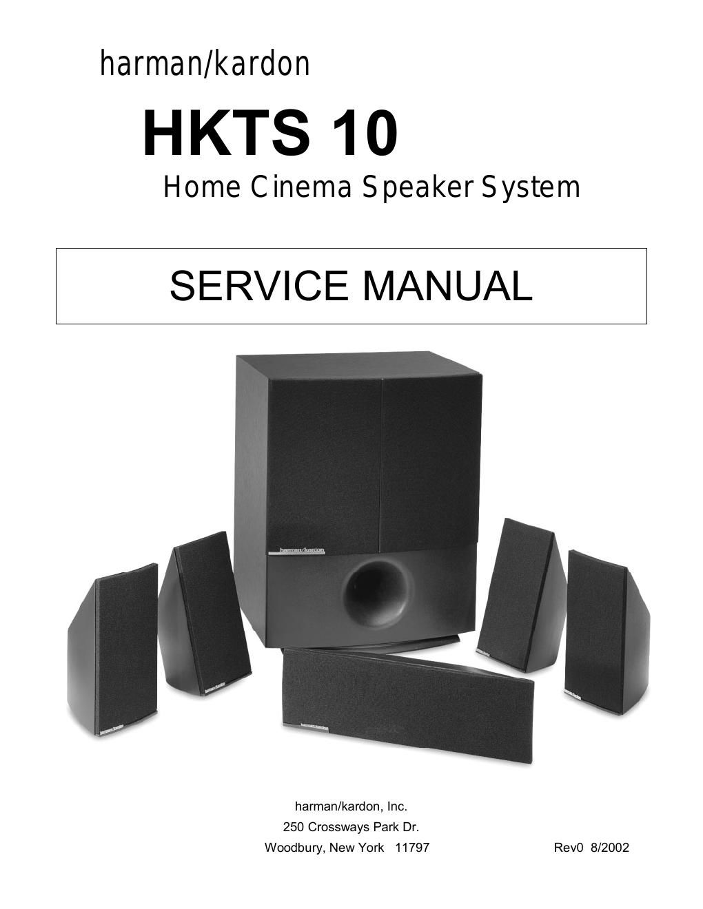 harman kardon hkts 10 service manual