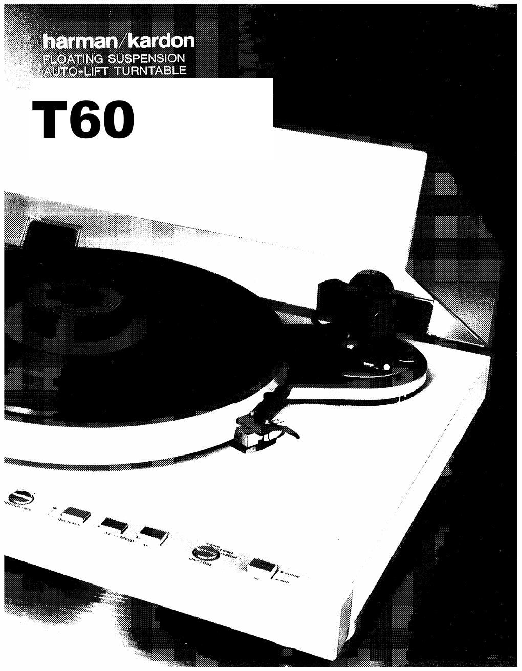 harman kardon t 60 owners manual