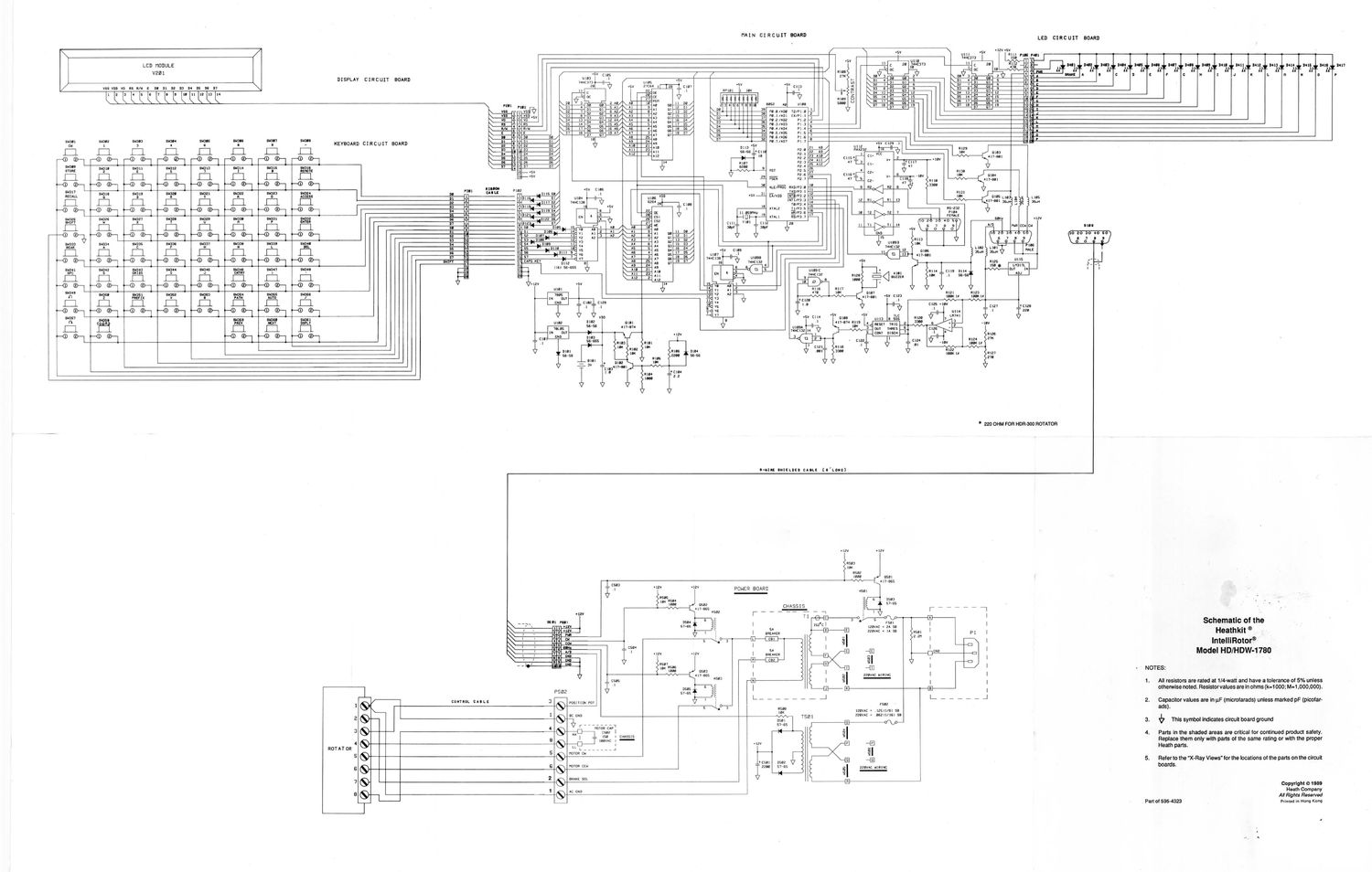 Heathkit HDW 1780 Schematic