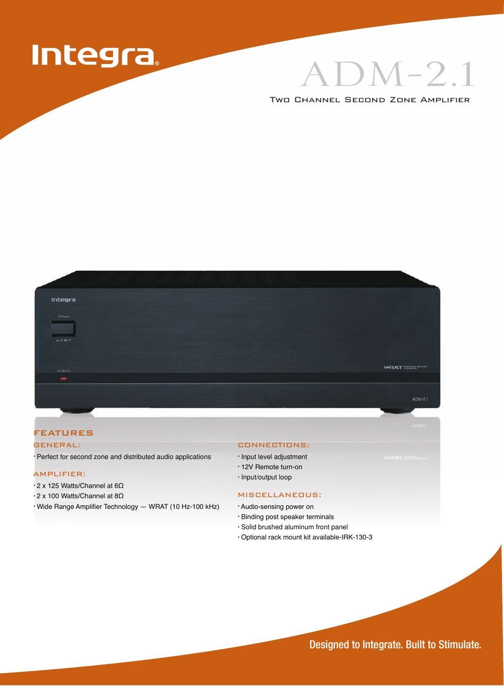 integra adm 2 1 brochure