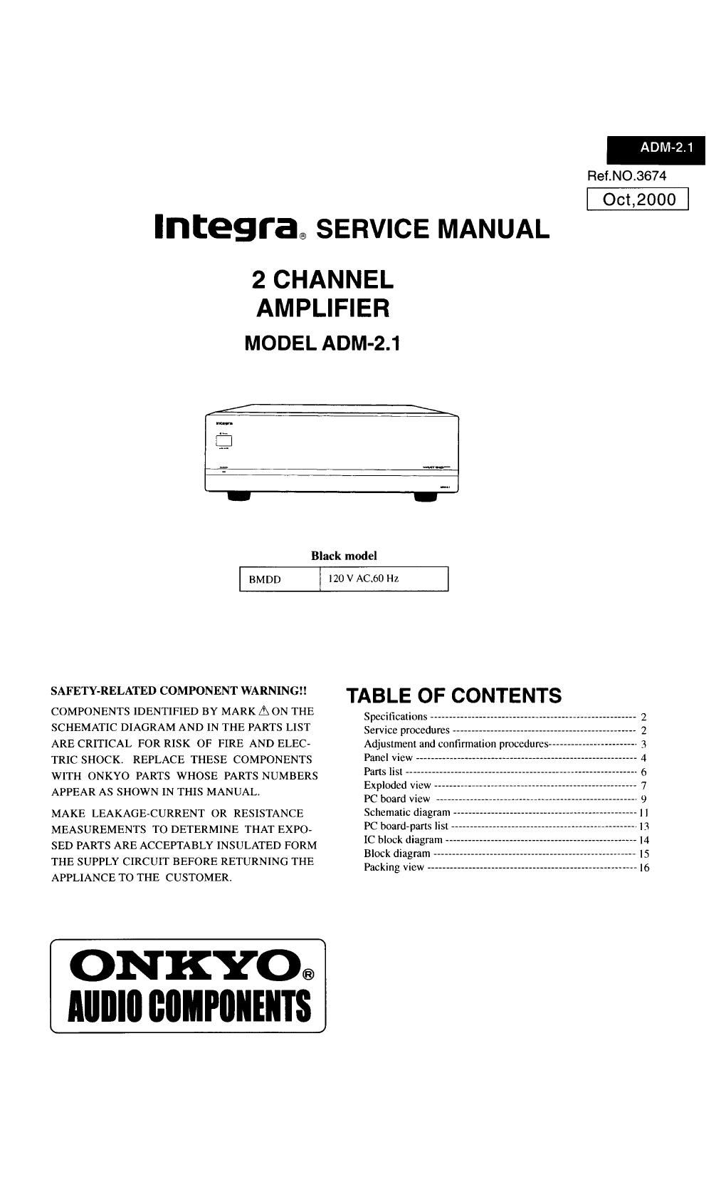 integra adm 2 1 service manual