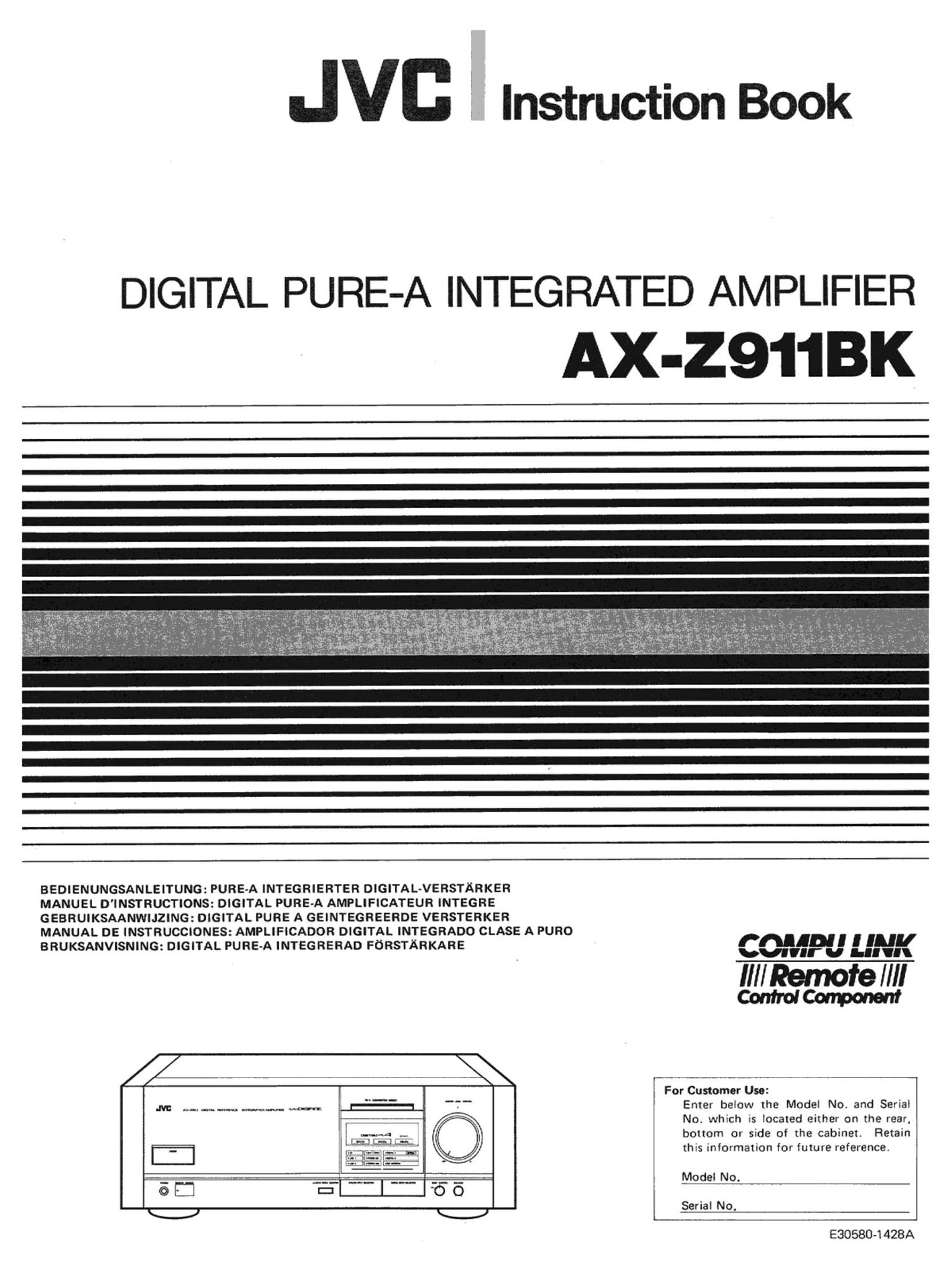 Jvc AXZ 911 BK Owners Manual