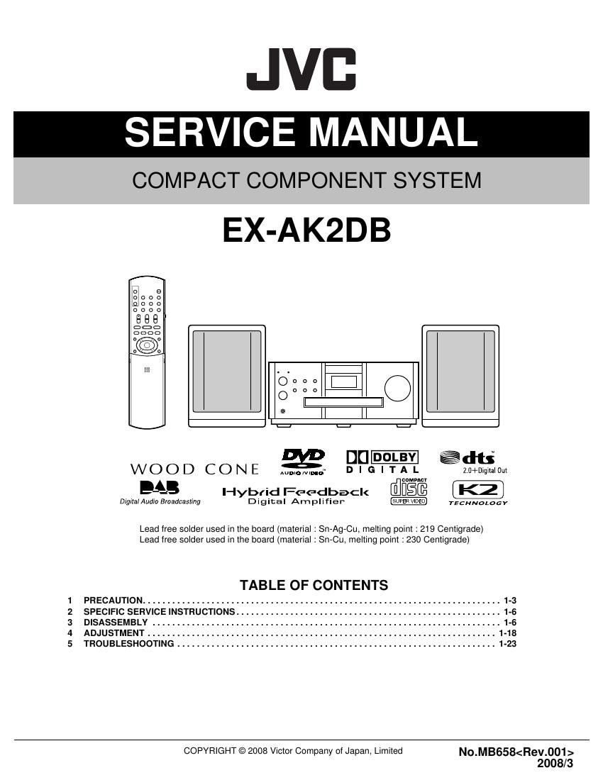 Jvc EXAK 2 DB Service Manual