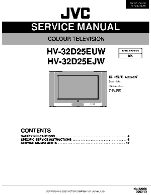 Free Audio Service Manuals - j / jvc / jvc-hv