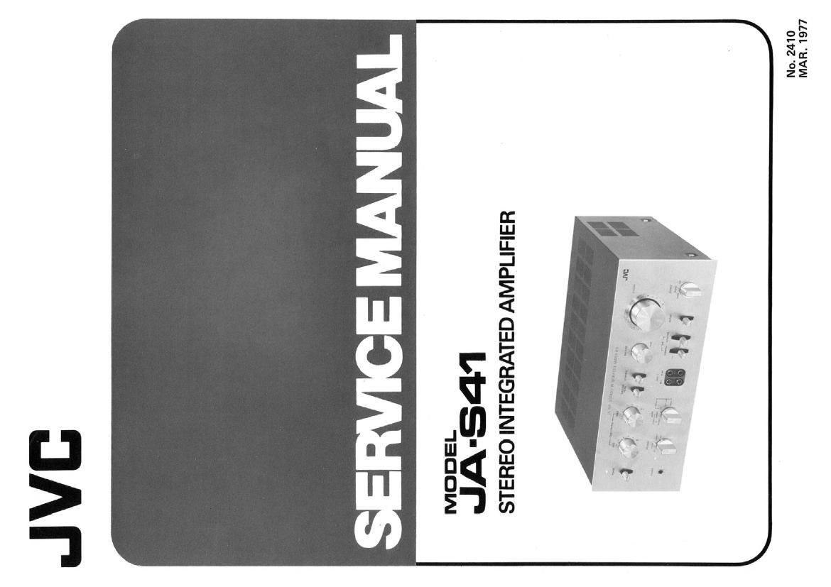 Jvc JA S41 Schematic