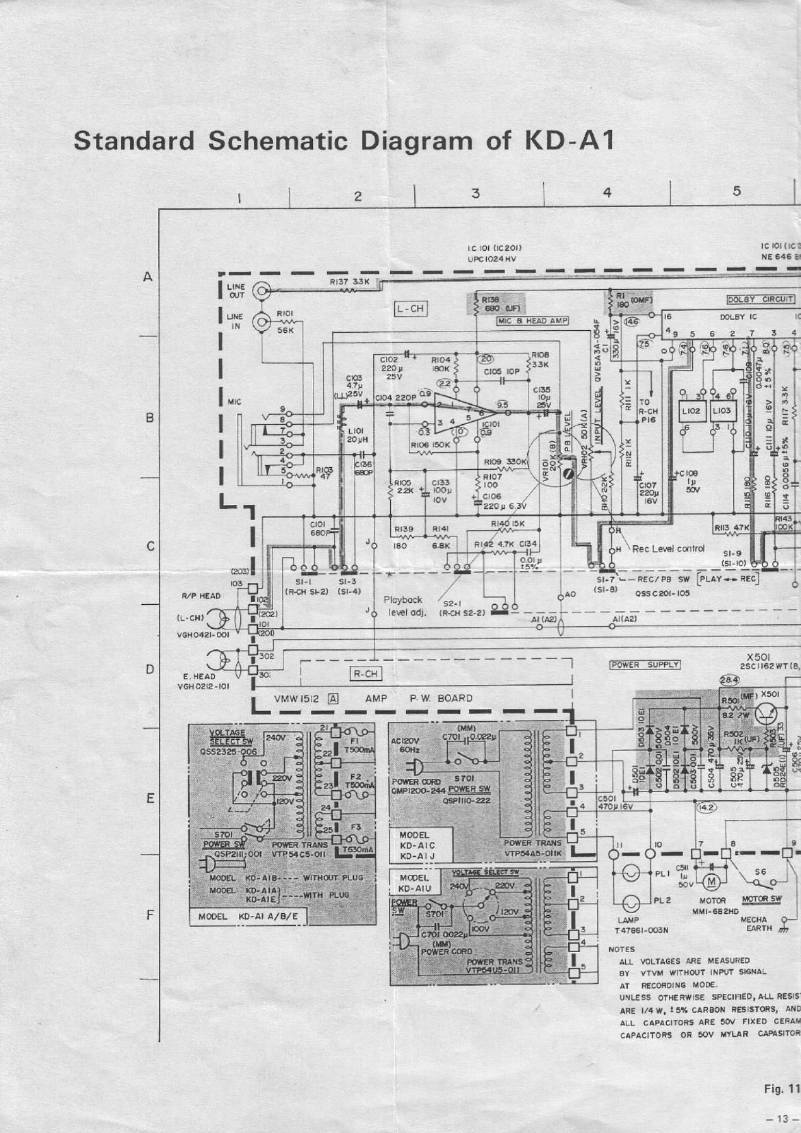 Jvc KDA 1 Schematic