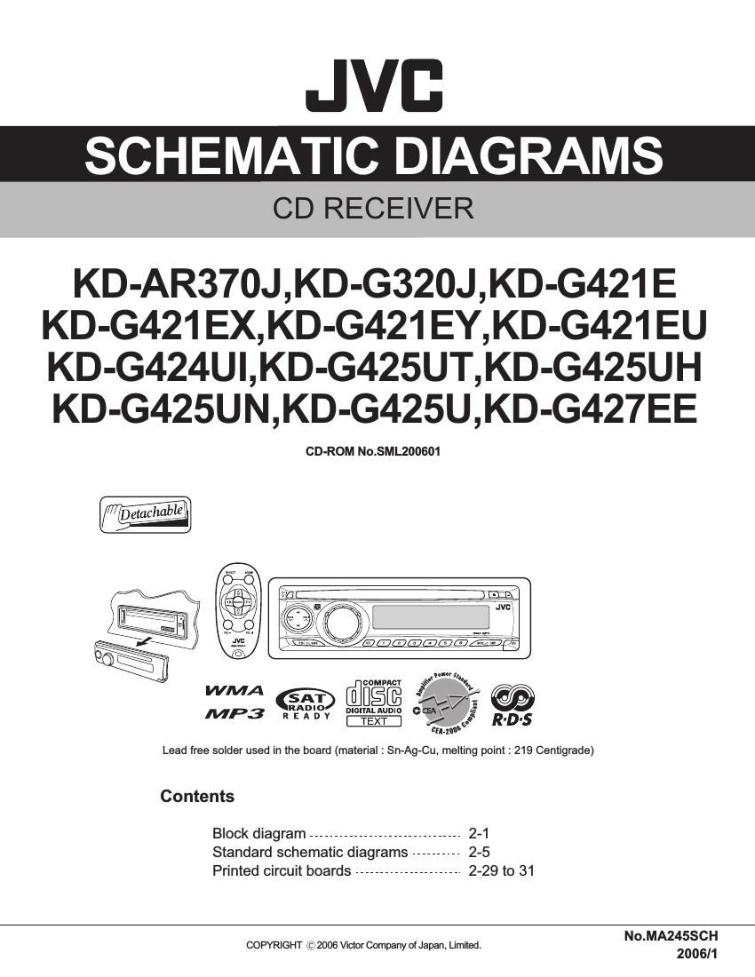 Jvc KDAR 370 J Schematic