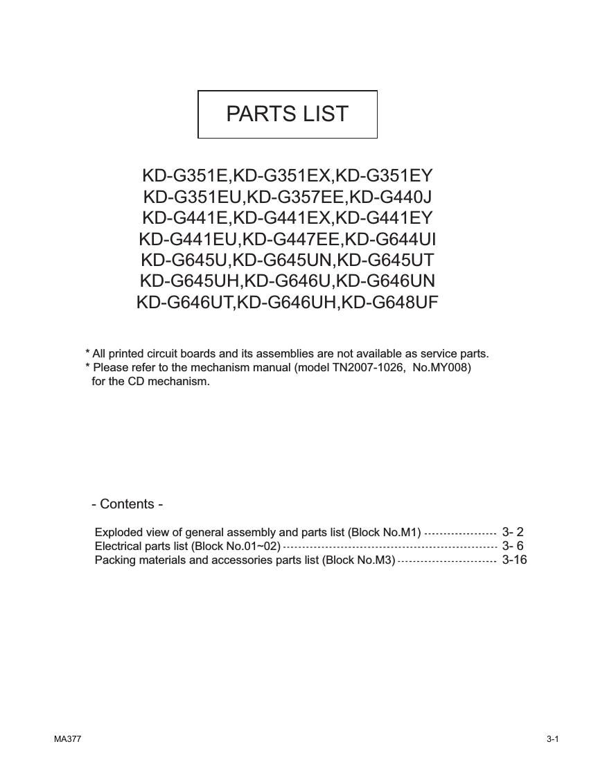 Jvc KDG 351 EX Service Manual 2