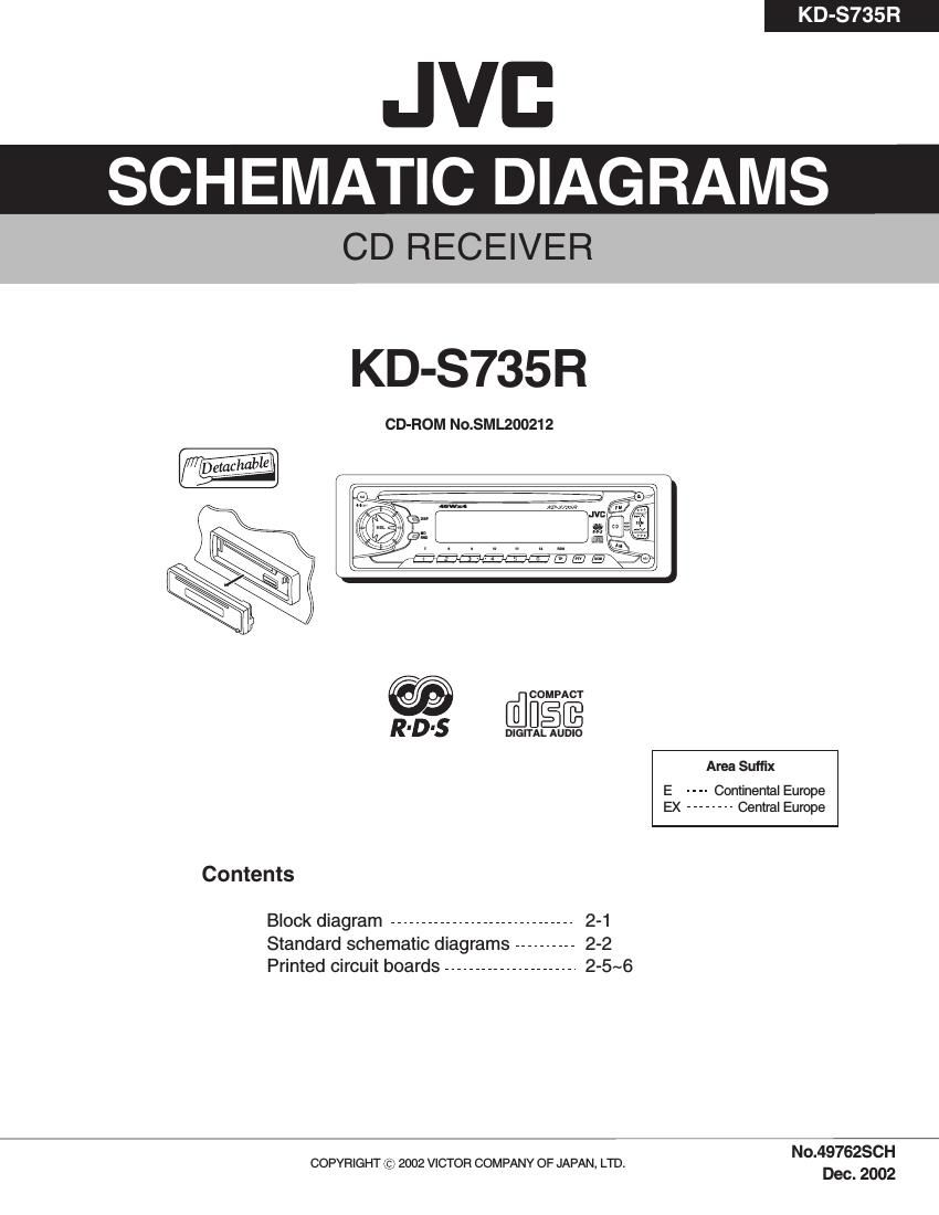 Jvc KDS 735 R Schematic