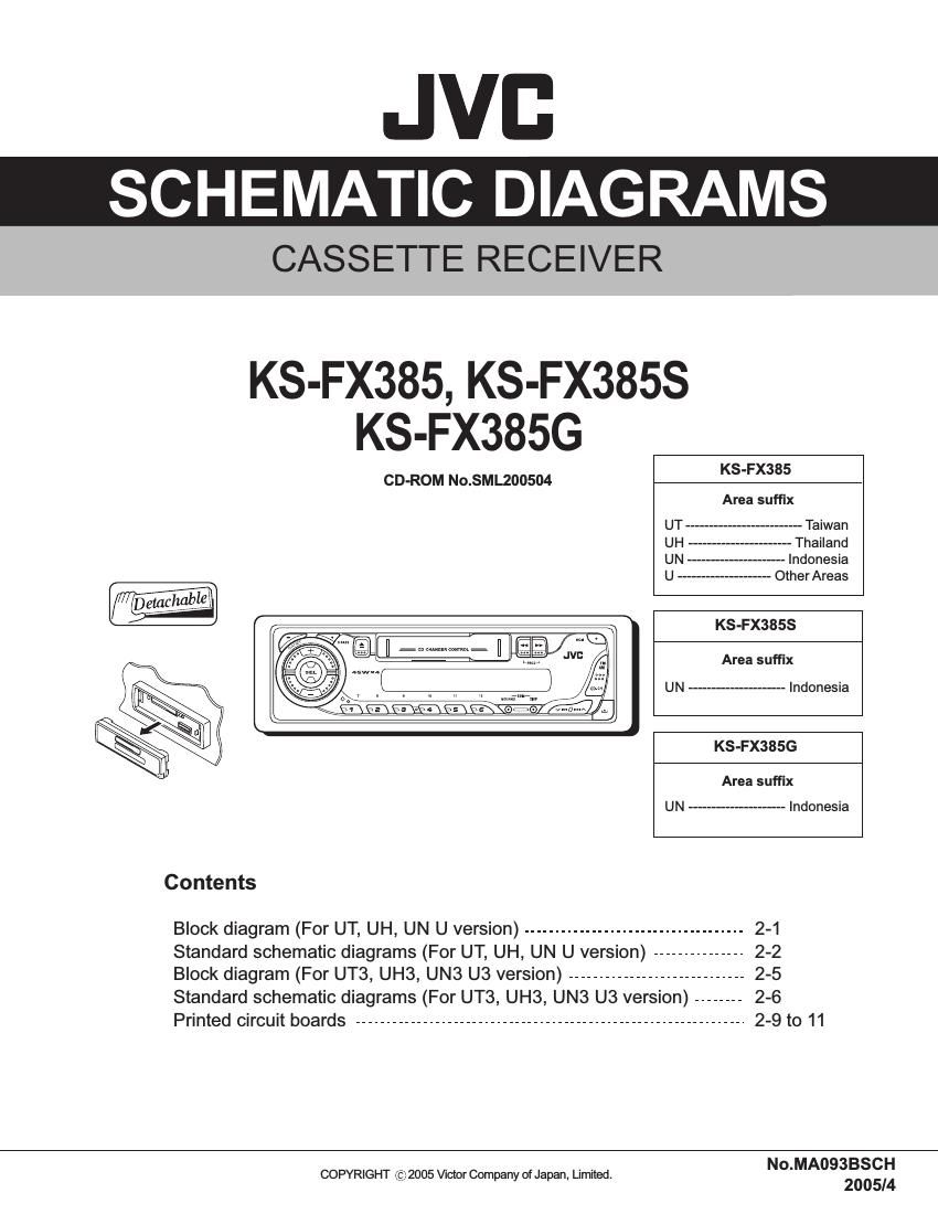 Jvc KSFX 385 S Schematic