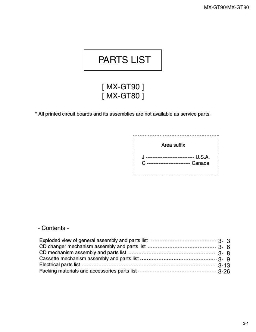 Jvc MXGT 80 Service Manual 2