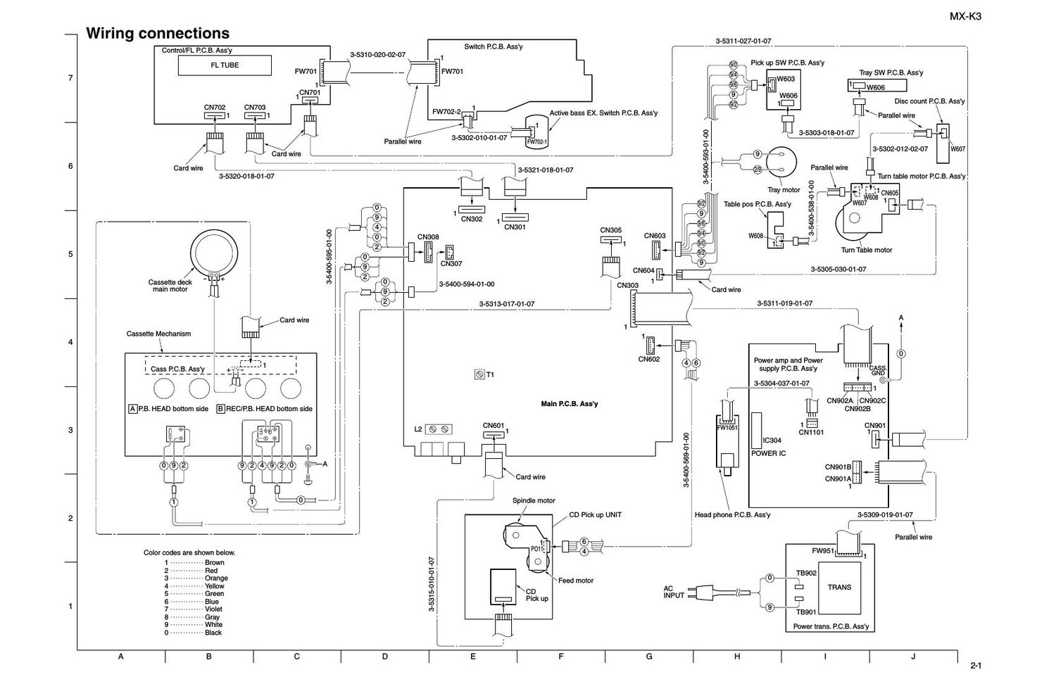 Jvc MXK 3 Schematic