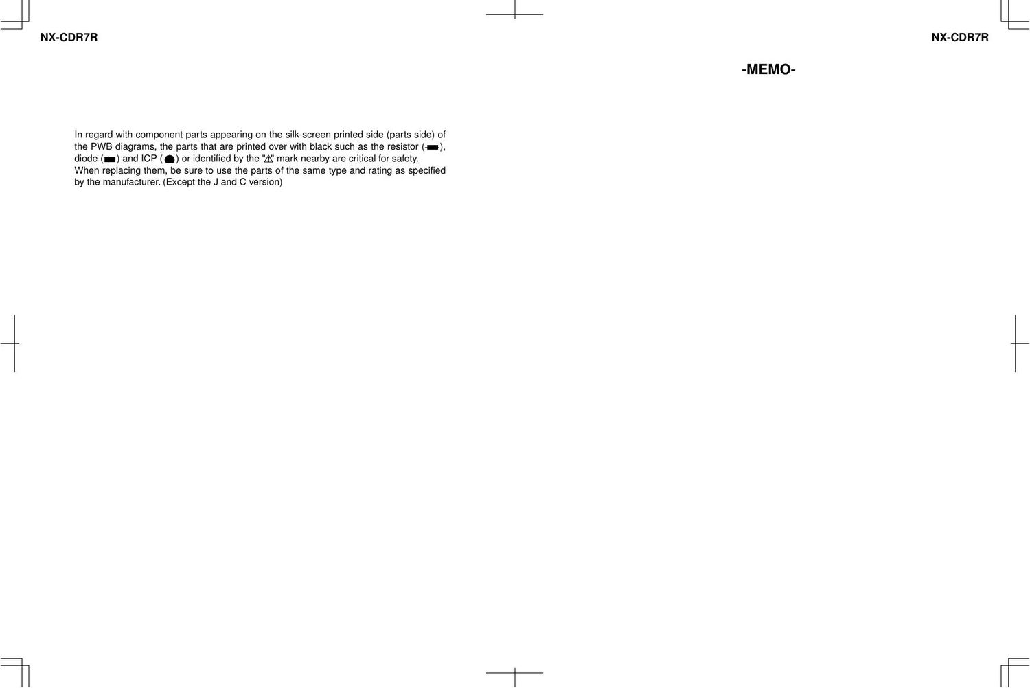 Jvc NXCDR 7 R Schematic