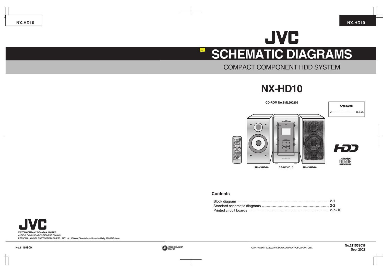 Jvc NXHD 10 Schematic