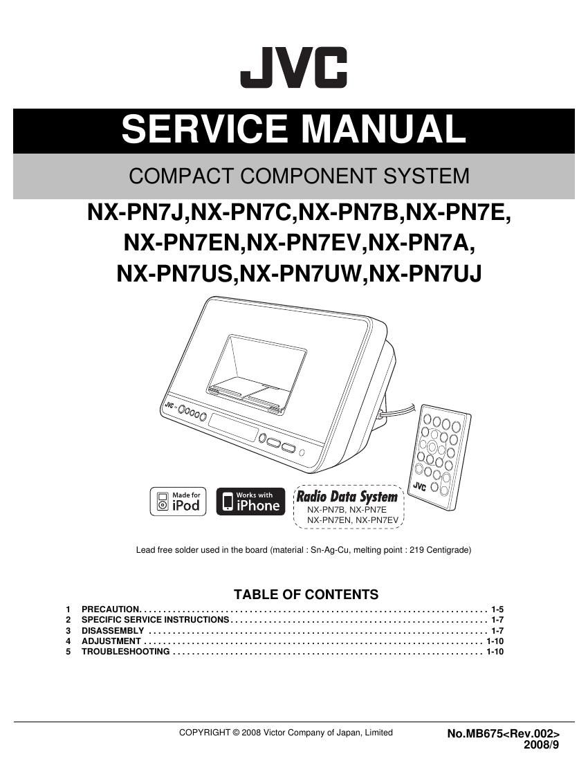 Jvc NXPN 7 Service Manual