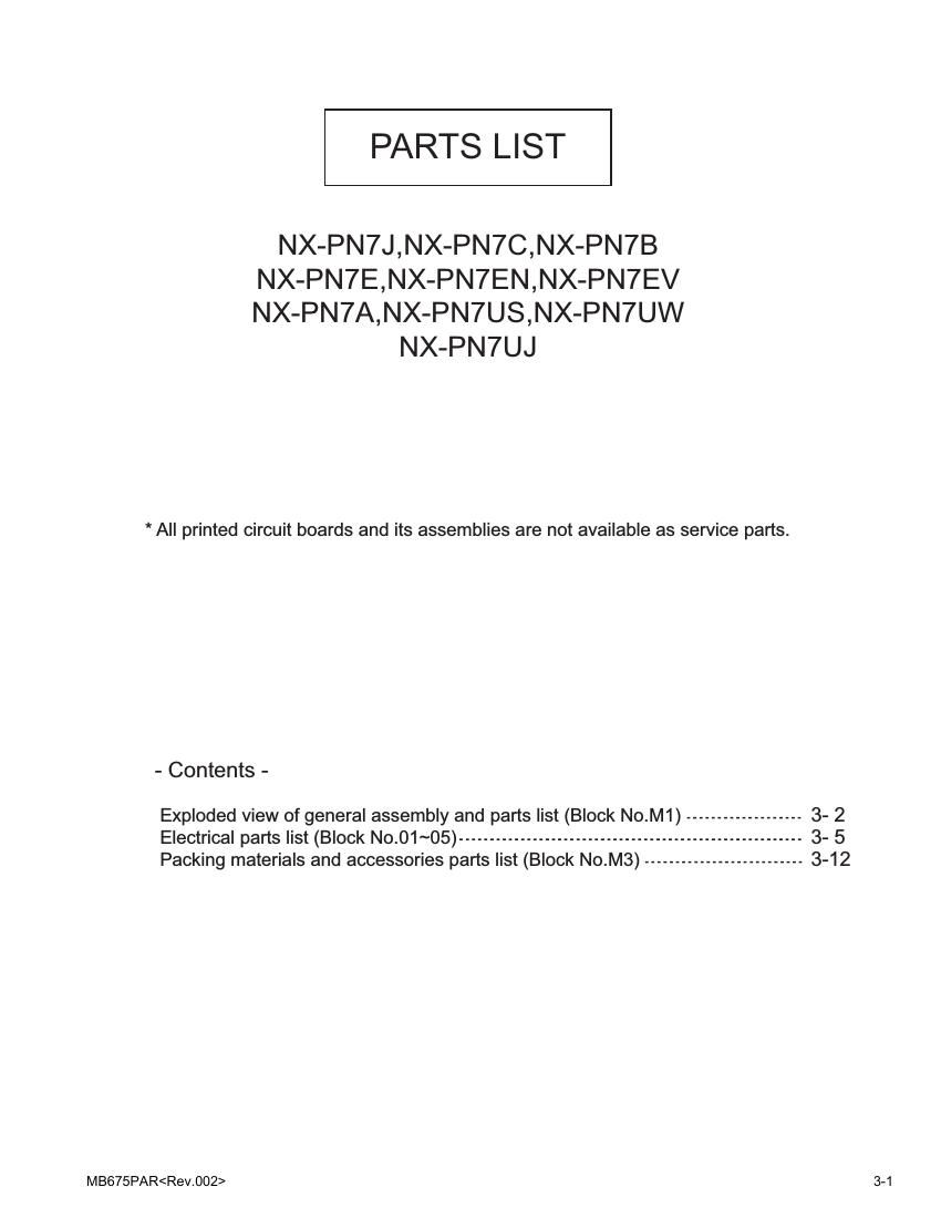 Jvc NXPN 7 Service Manual 2