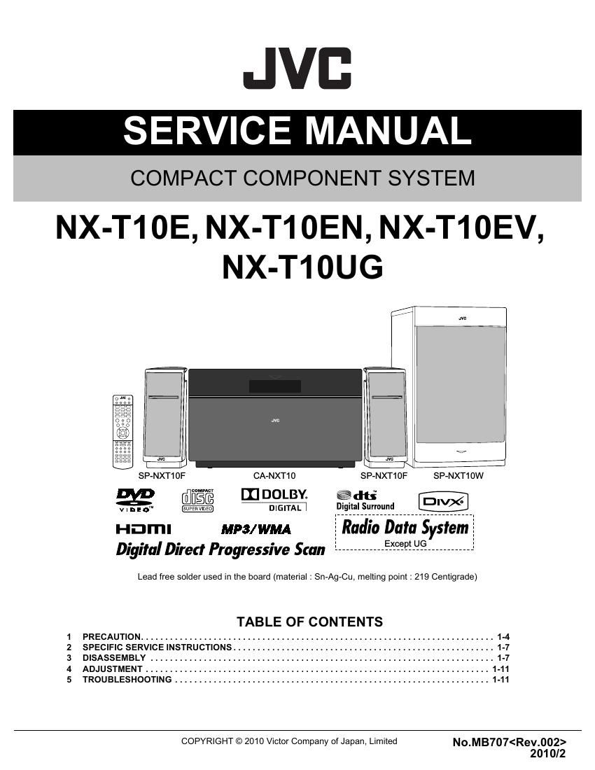 Jvc NXT 10 Service Manual