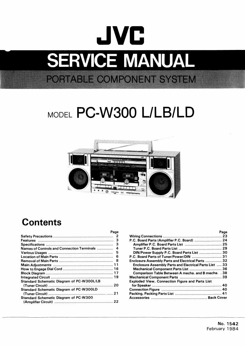 Jvc PCW 300 LD Service Manual