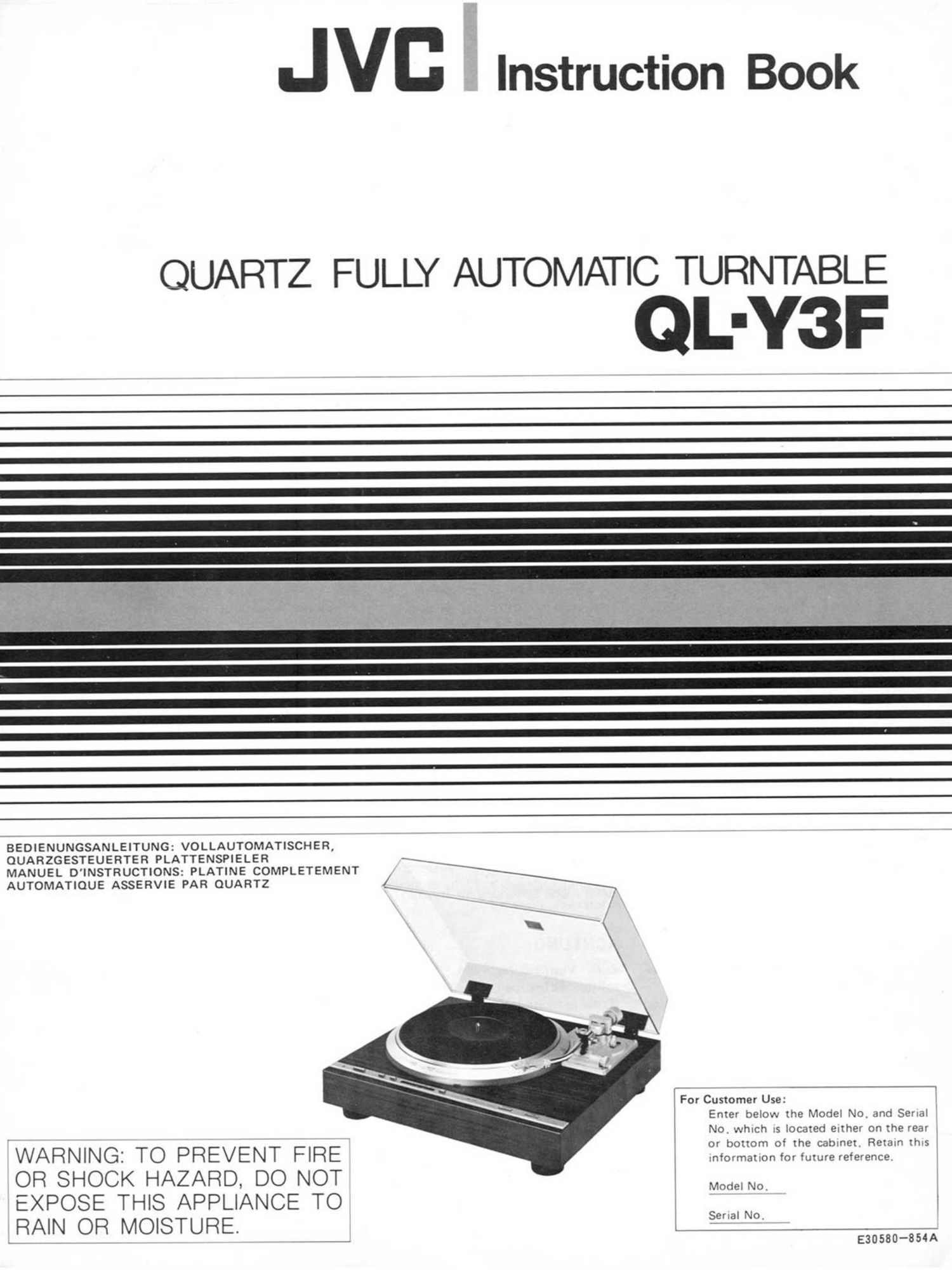 Jvc QLY 3 F Owners Manual