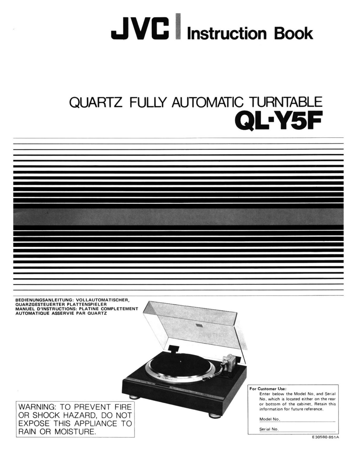 Jvc QLY 5 F Owners Manual