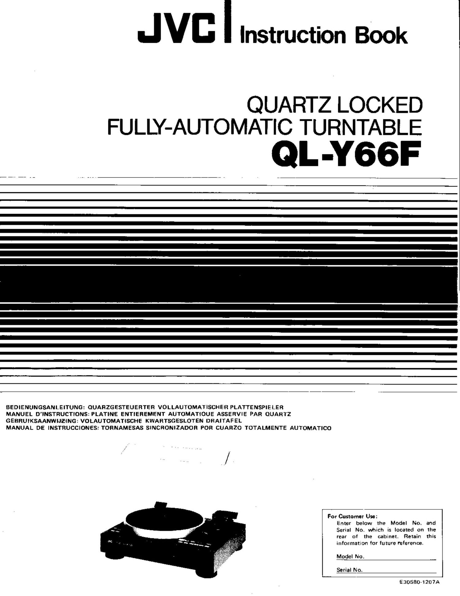 Jvc QLY 66 F Owners Manual