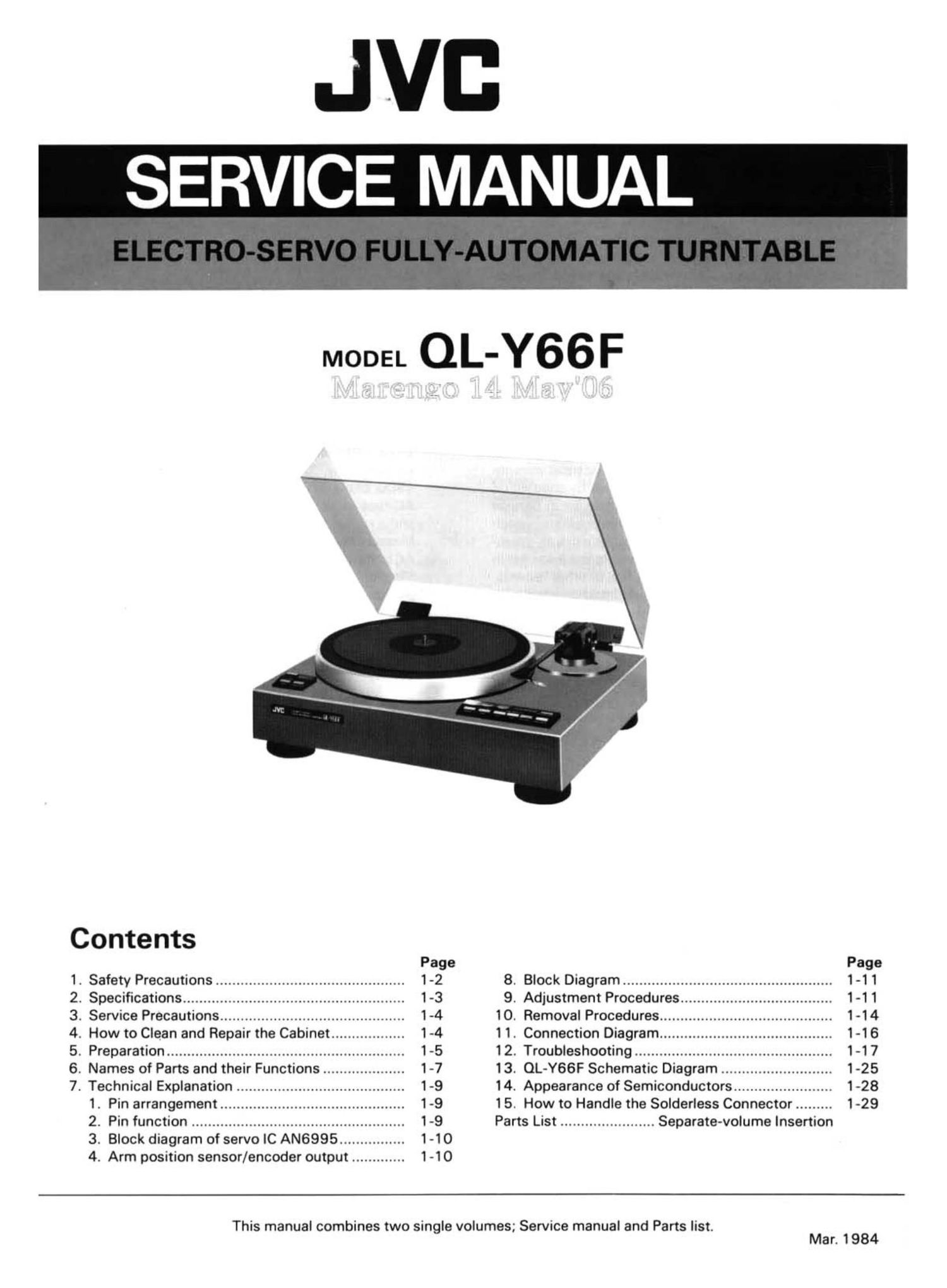 Jvc QLY 66 F Service Manual