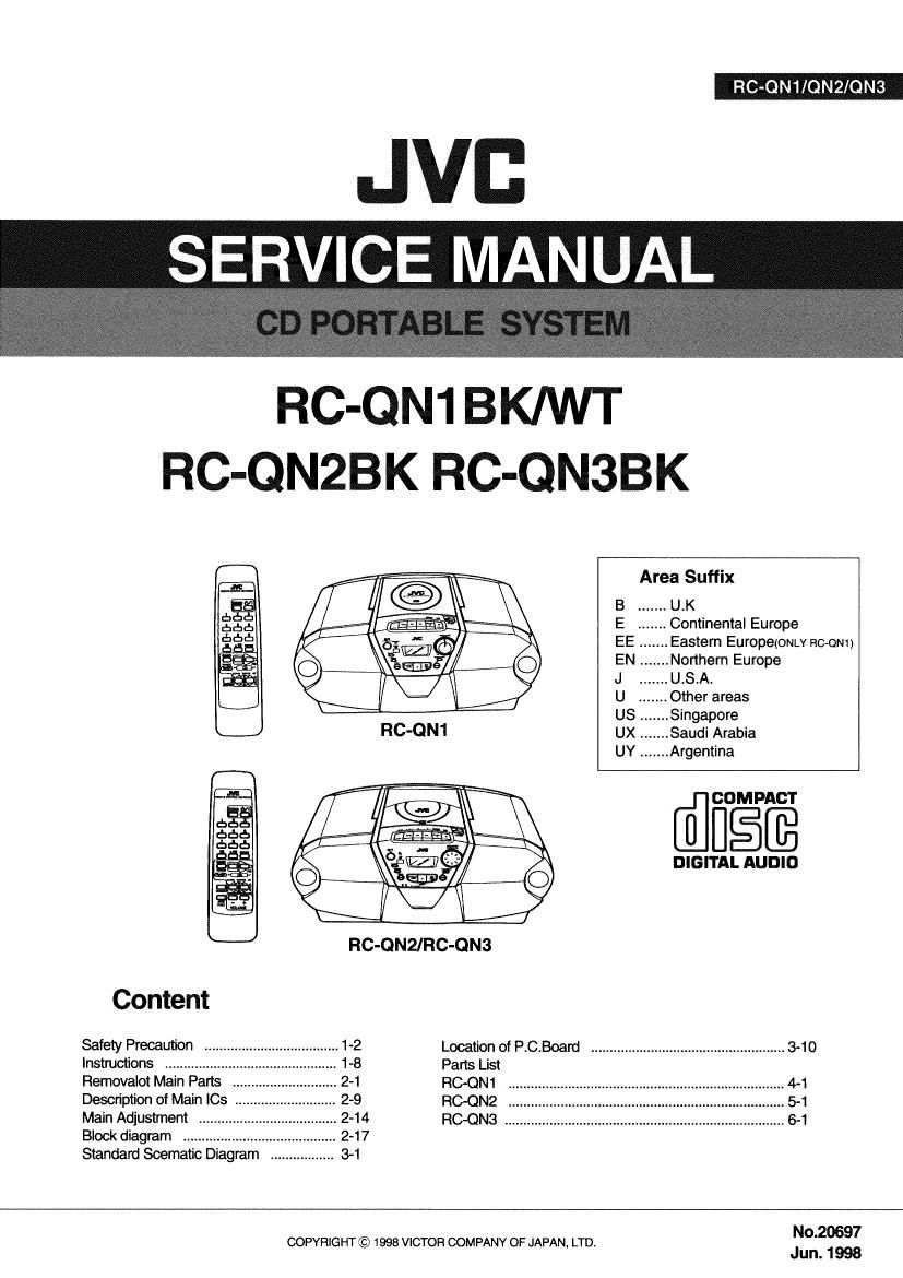 Jvc RCQN 3 Service Manual