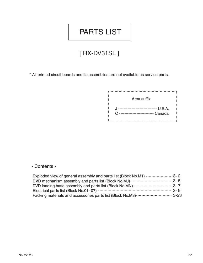 Jvc RXDV 31 SL Service Manual 2