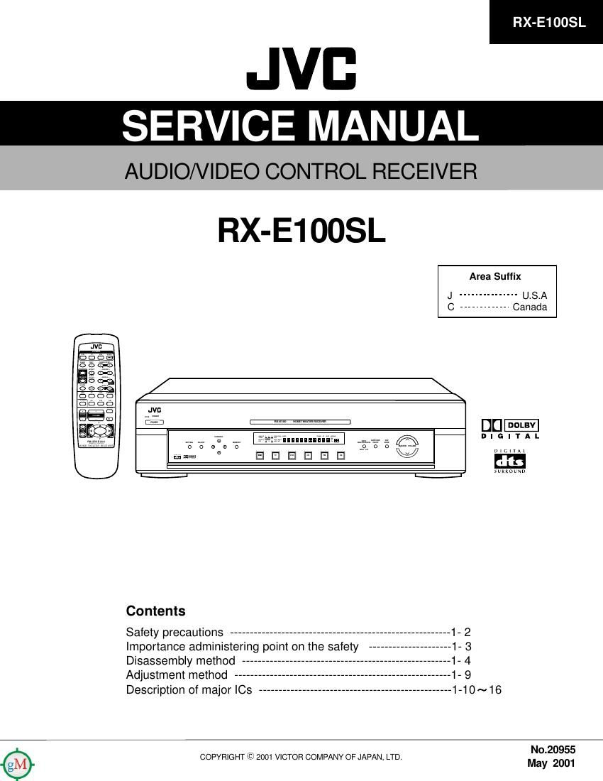 Jvc RXE 100 SL Service Manual