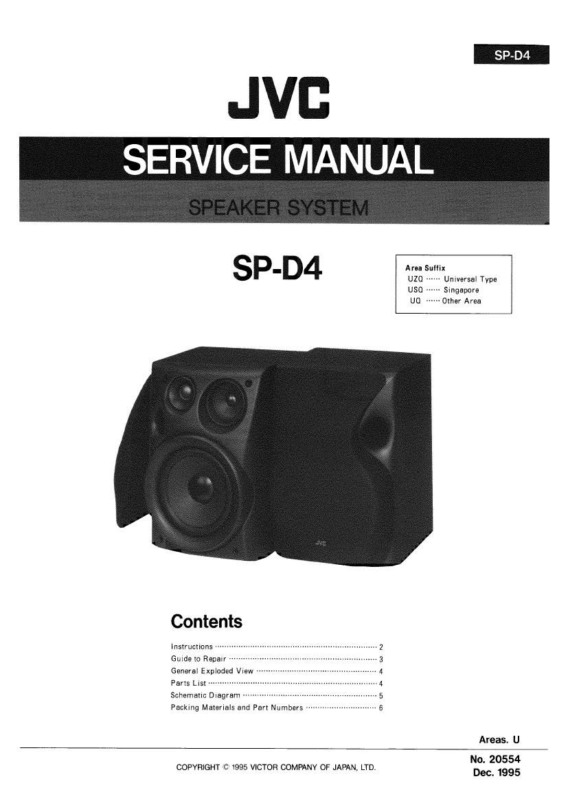 Jvc SPD 4 Service Manual