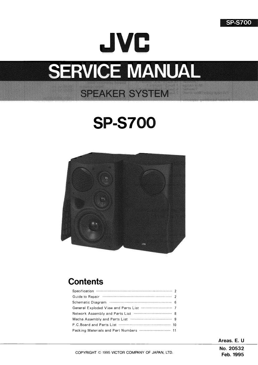 Jvc SPS 700 Service Manual