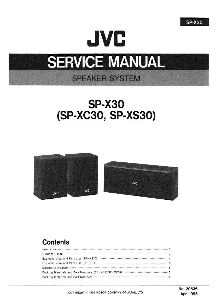 Jvc SPX 30 Service Manual