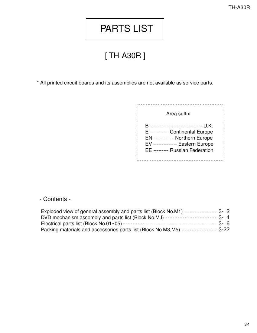 Jvc THA 30 R Service Manual