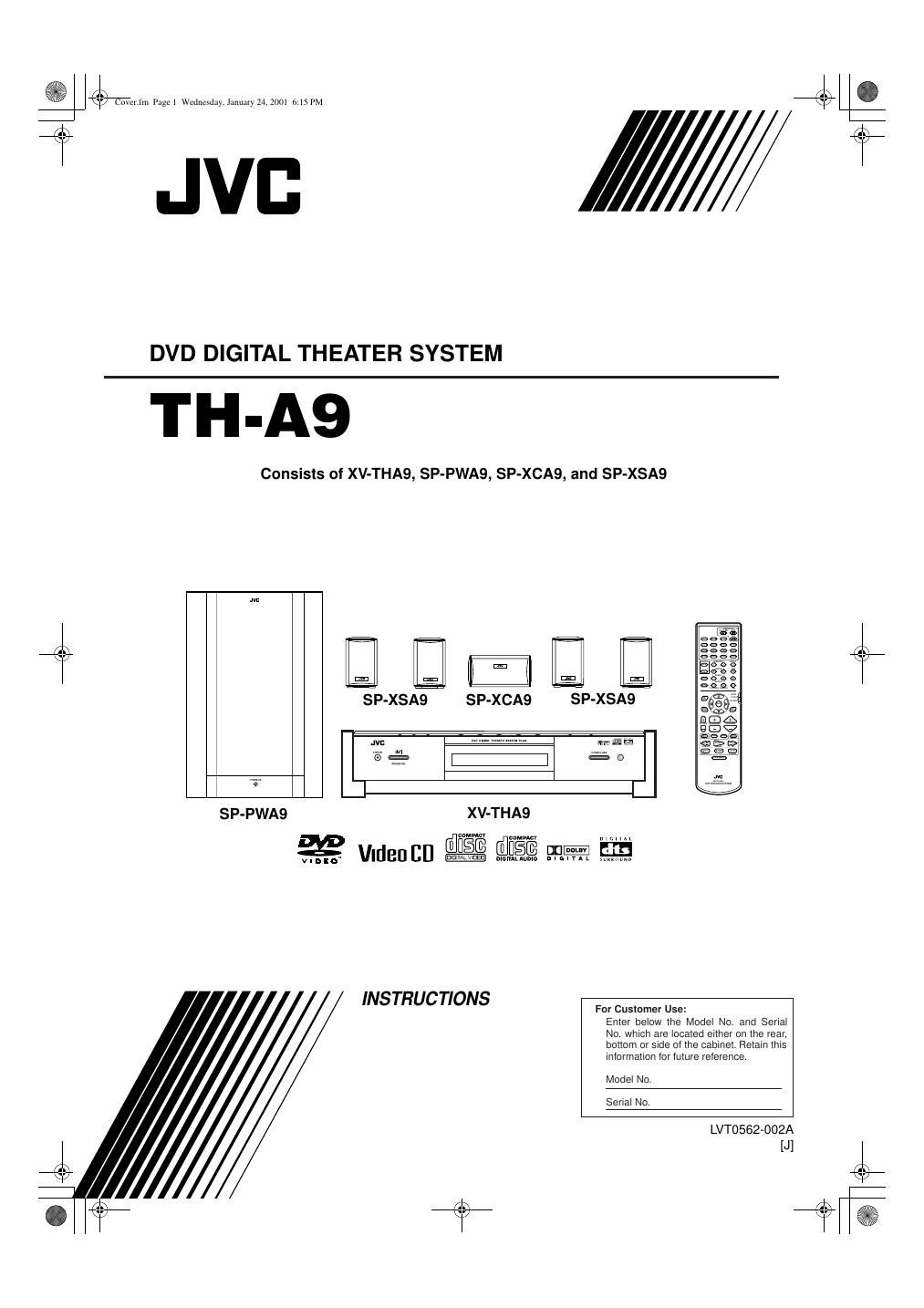 Jvc THA 9 Owners Manual