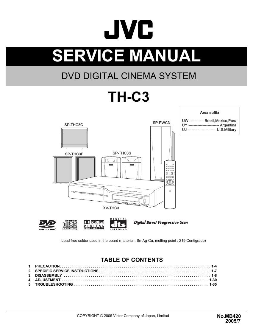 Jvc THC 3 Service Manual