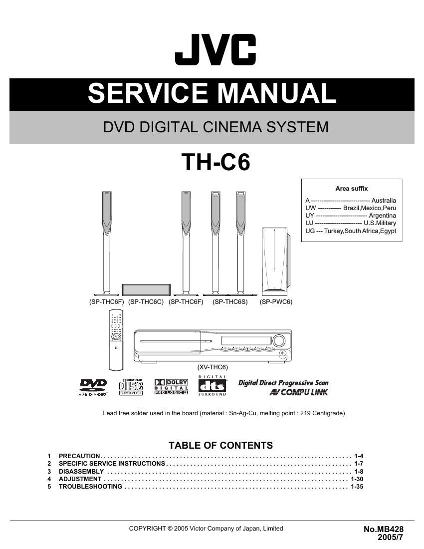 Jvc THC 6 Service Manual