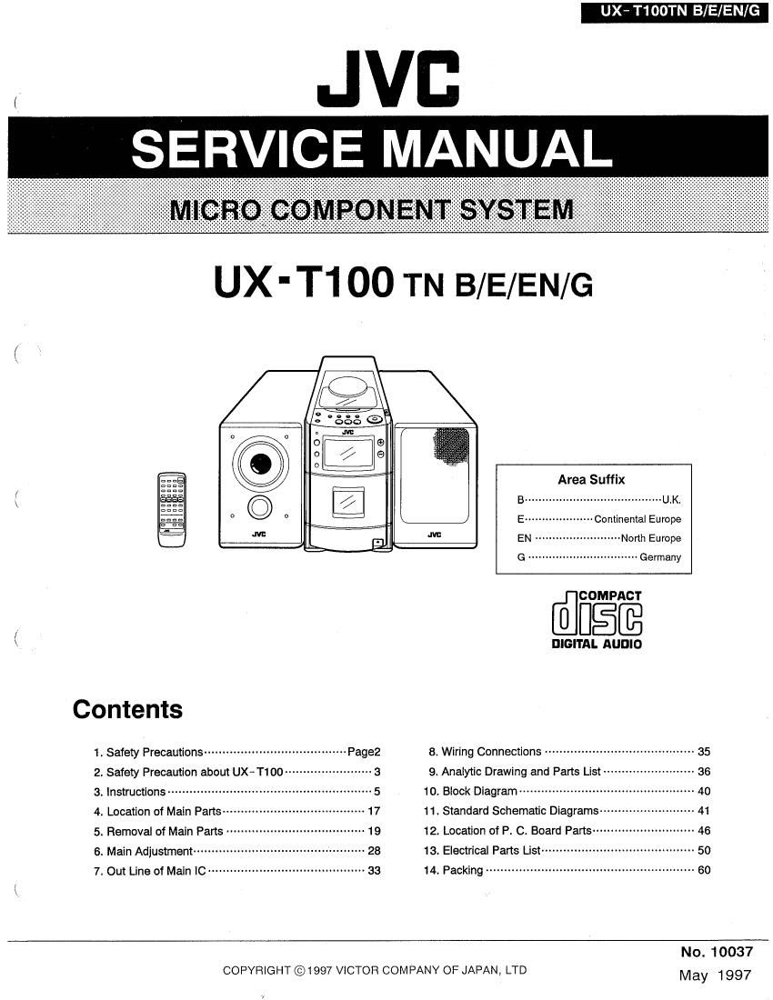 Jvc UXT 100 Schematic