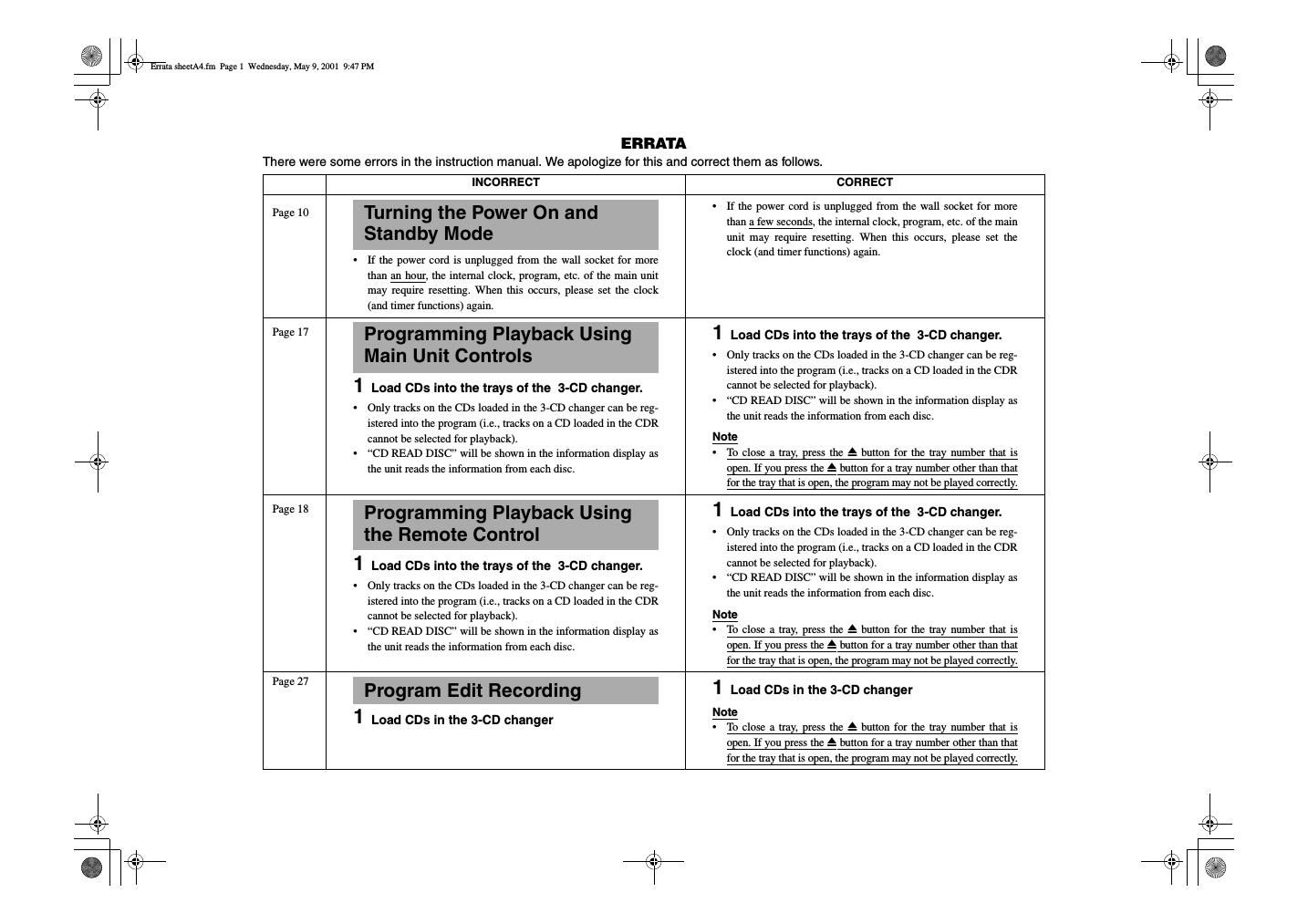 Jvc XLR 5010 BK Service Manual