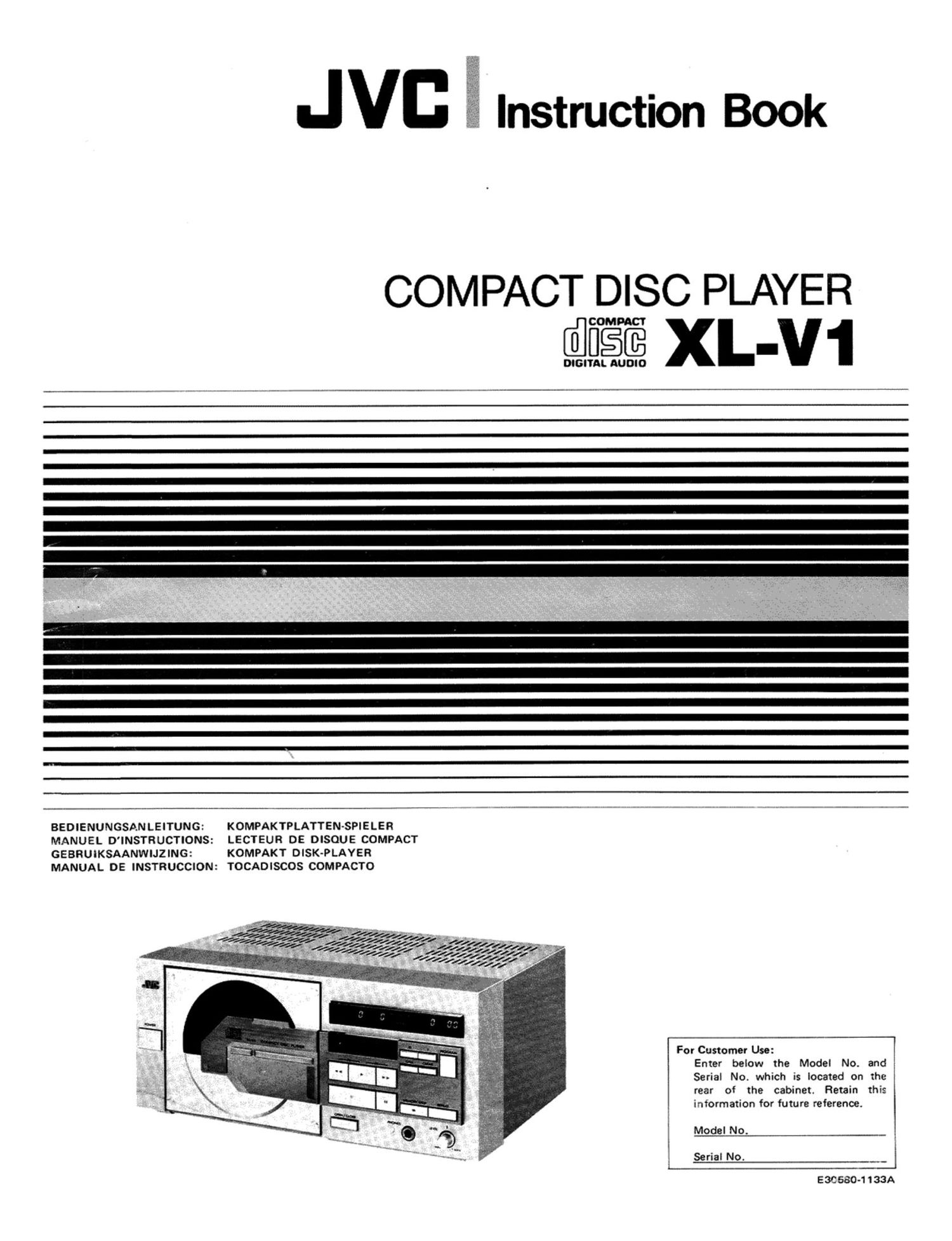 Jvc XLV 1 Owners Manual